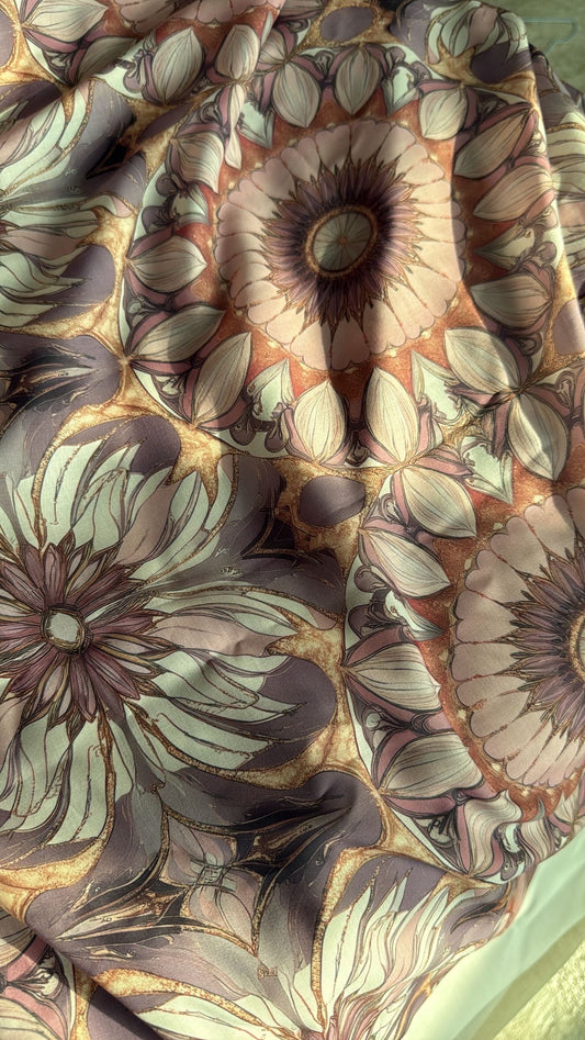Whimsical Cotton - Purple in Muslin Cotton