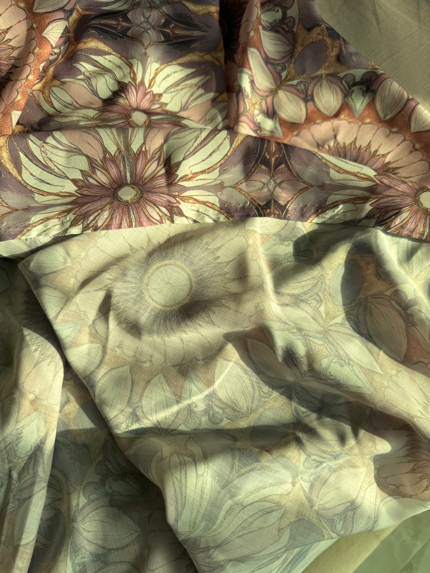 Whimsical Cotton - Purple in Muslin Cotton