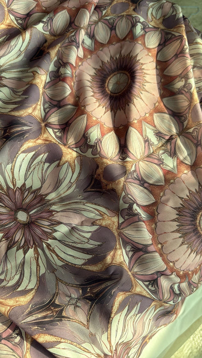 Whimsical Cotton - Purple in Muslin Cotton