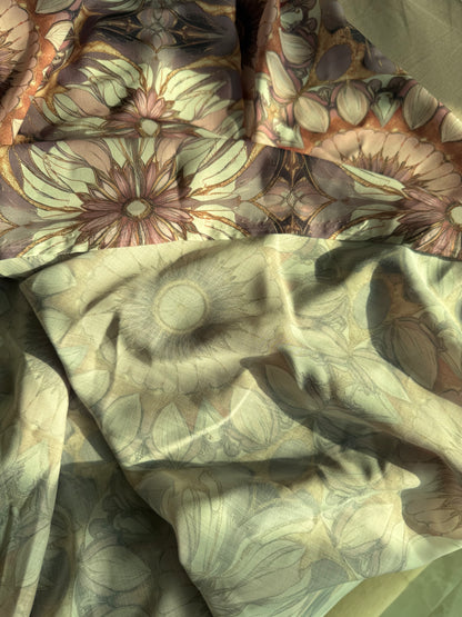 Whimsical Cotton - Purple in Muslin Cotton